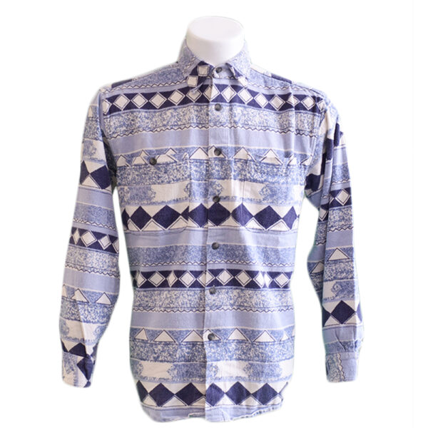 Aztec print flannel shirts