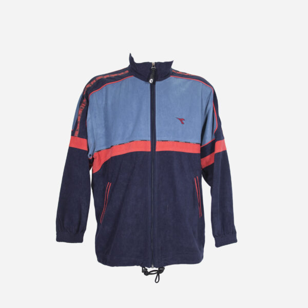 Men’s 80s-90s sport branded sweatshirts with zippers: 4 pieces