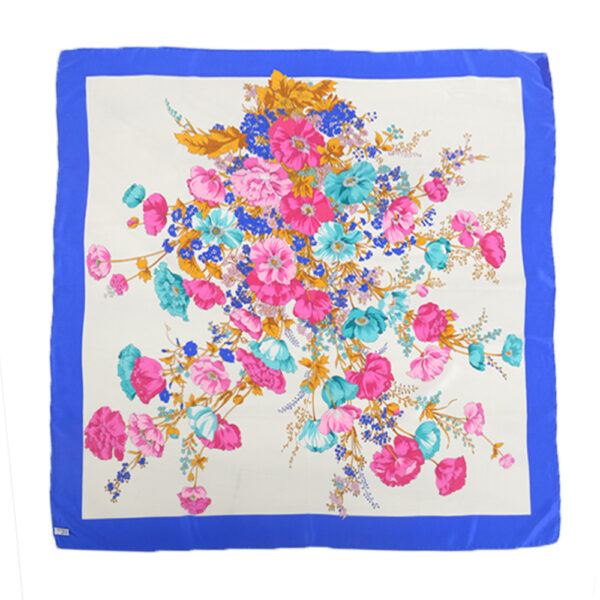 Floral theme silk scarves