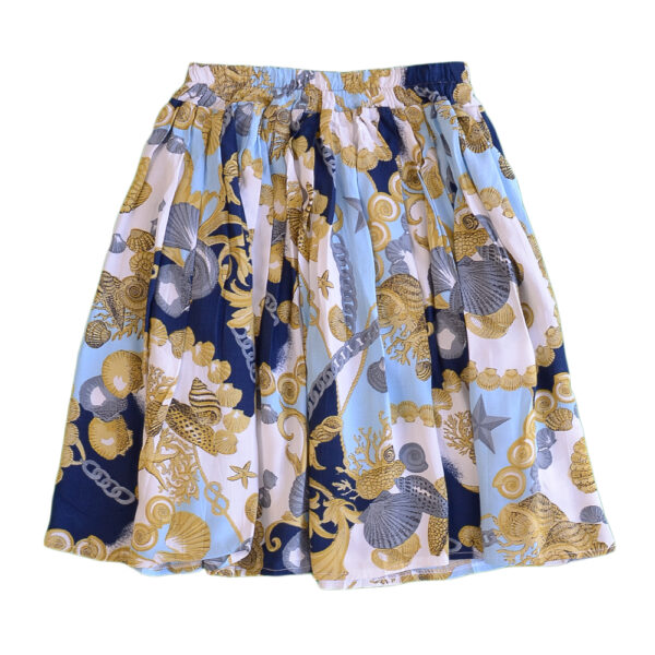 Baroque print skirt