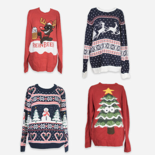 Box four Christmas jumpers