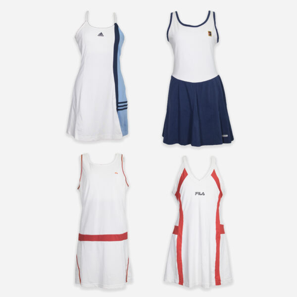 Sport branded tennis dresses