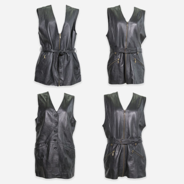 80-90s leather dresses
