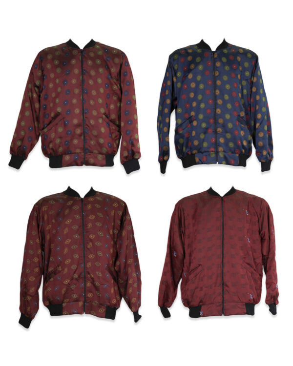 Silk bomber jackets for men: 4 pieces