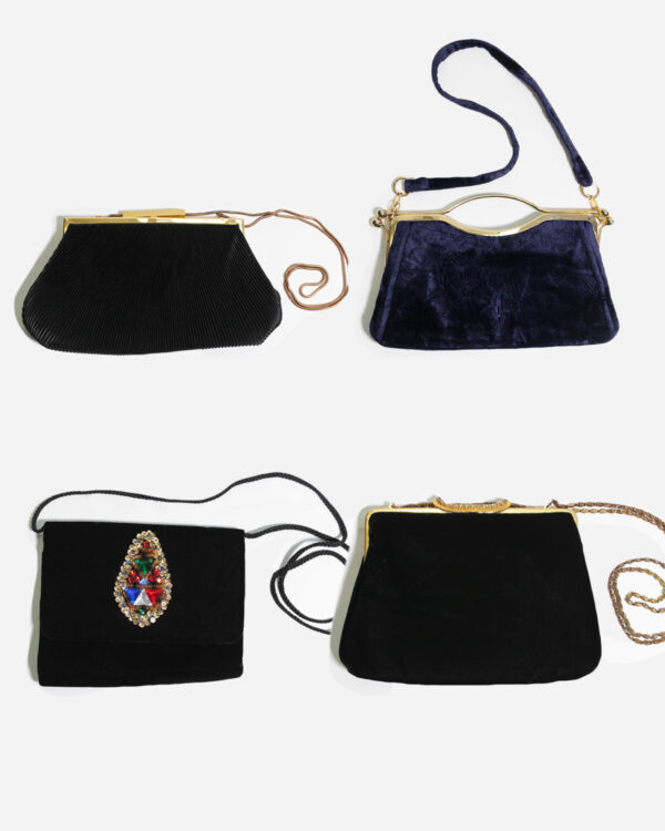 Vintage evening bags for women: 4 pieces