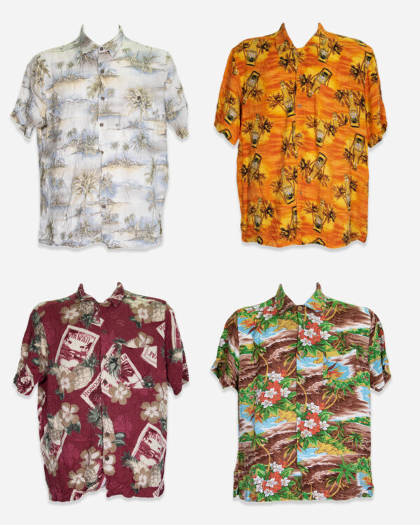 Box four hawaiian shirts