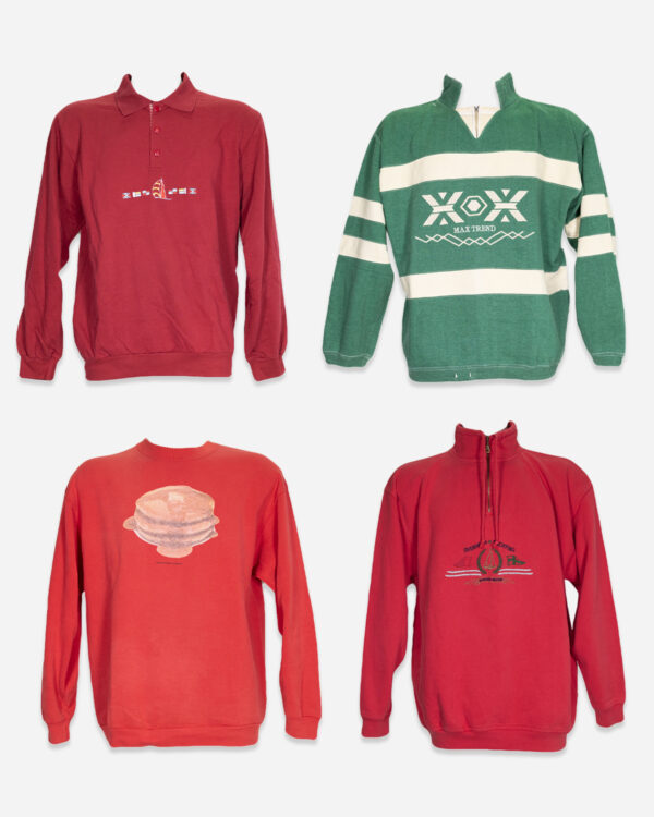European 80s men's sweatshirts: 4 pieces
