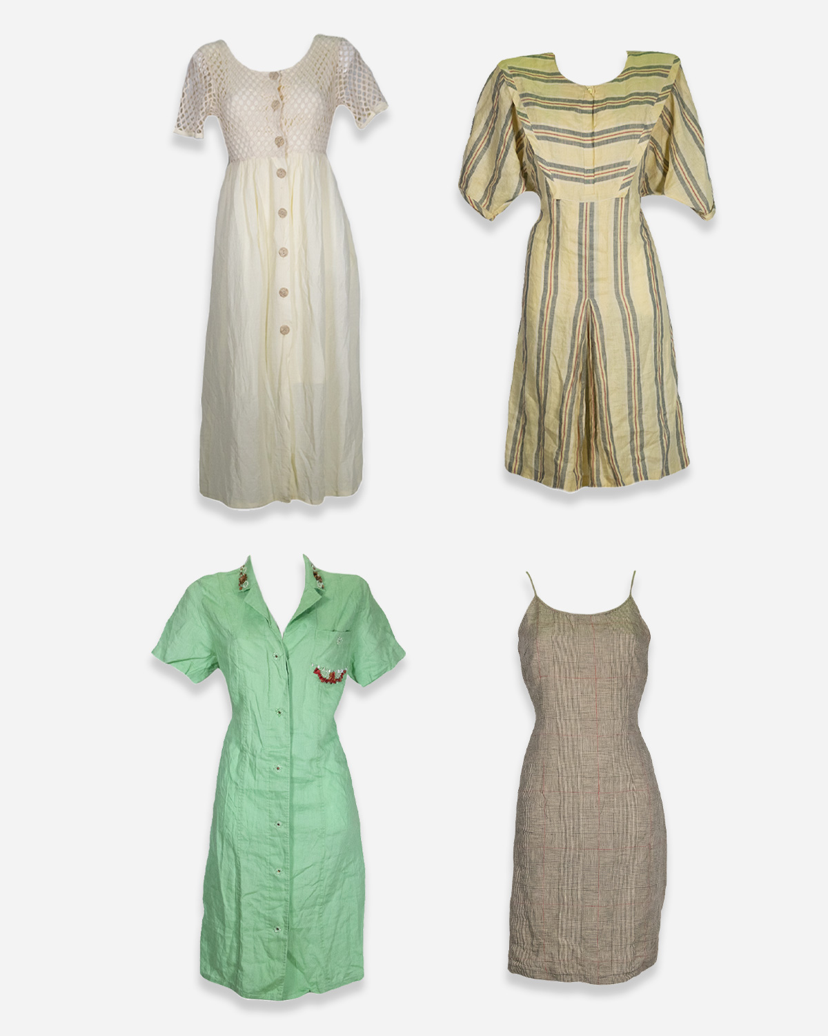 Box four linen dresses