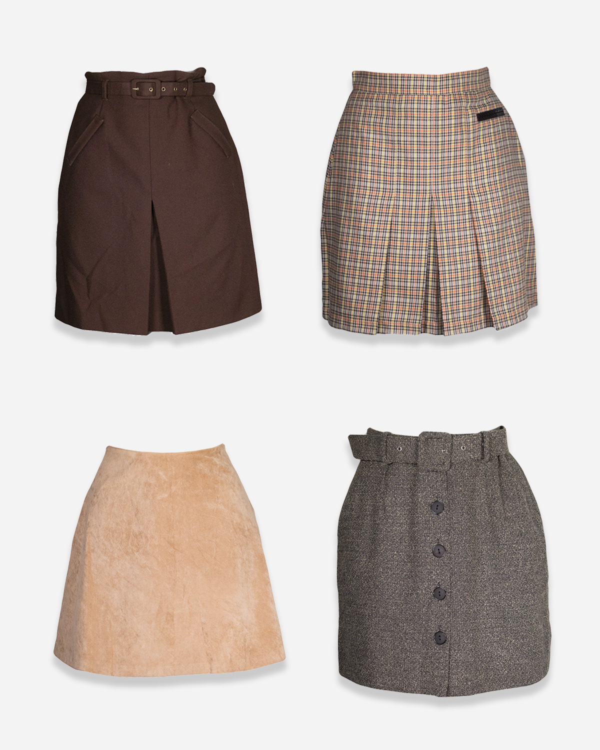 Box four winter miniskirts