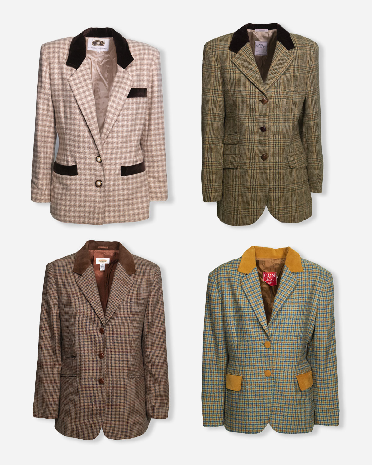 Box quattro giacche modello Tweed