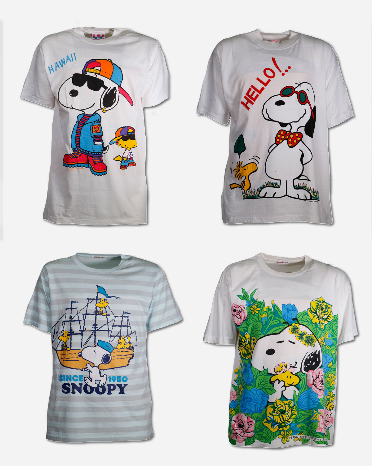 Box quattro t-shirt Snoopy