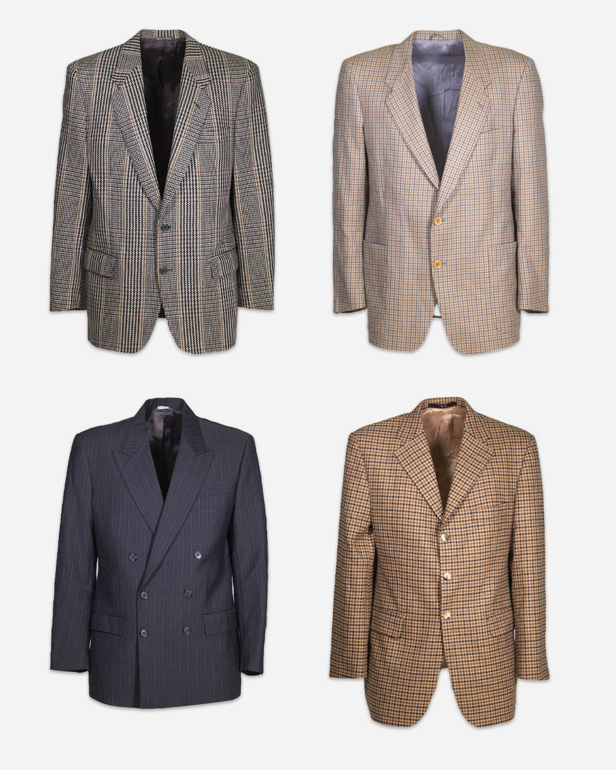 Men's 80s-90s winter blazers: 4 pieces