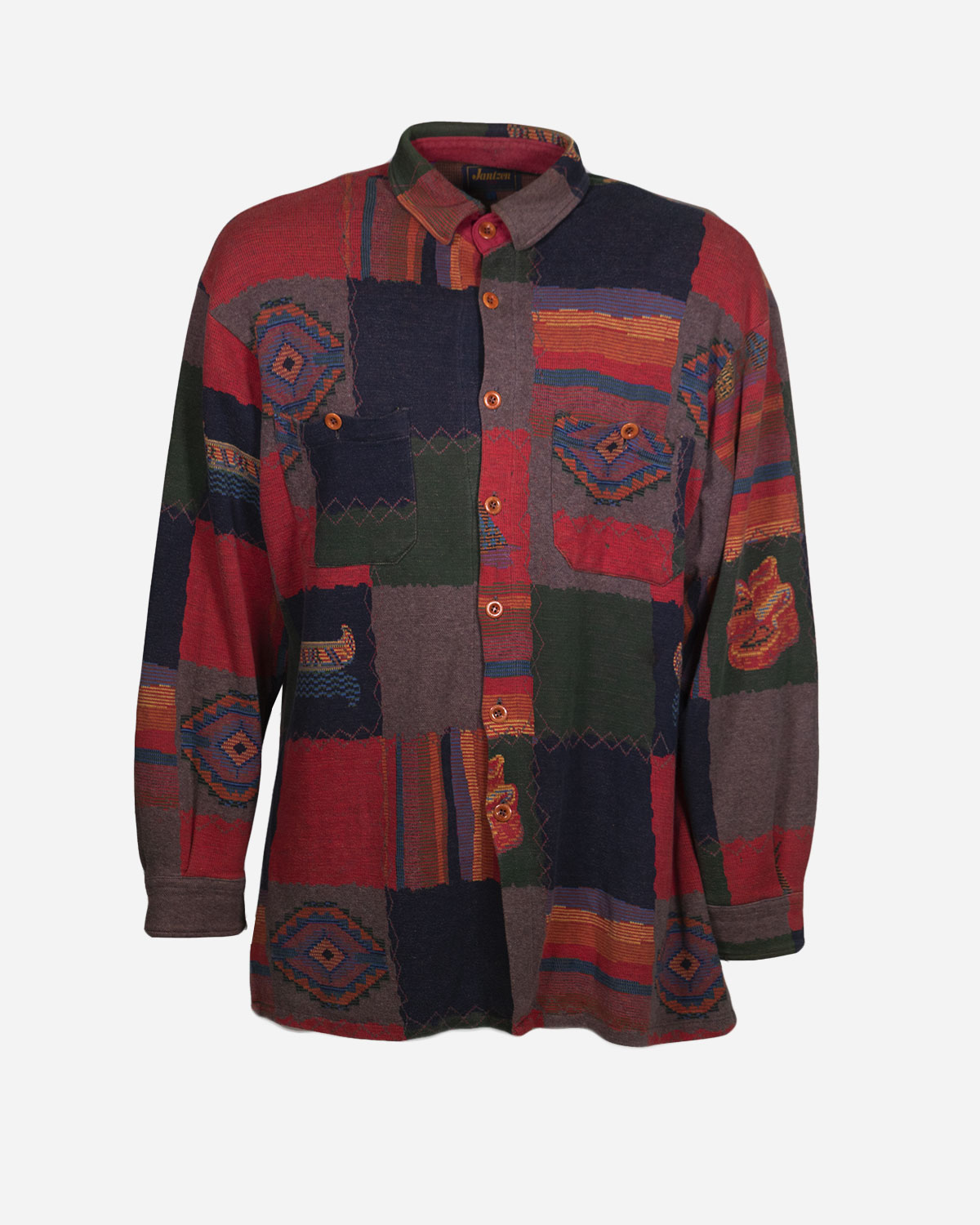 Box four aztec flannel shirts