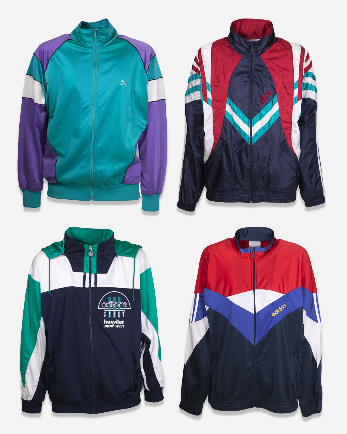 Box four branded tracksuit jackets