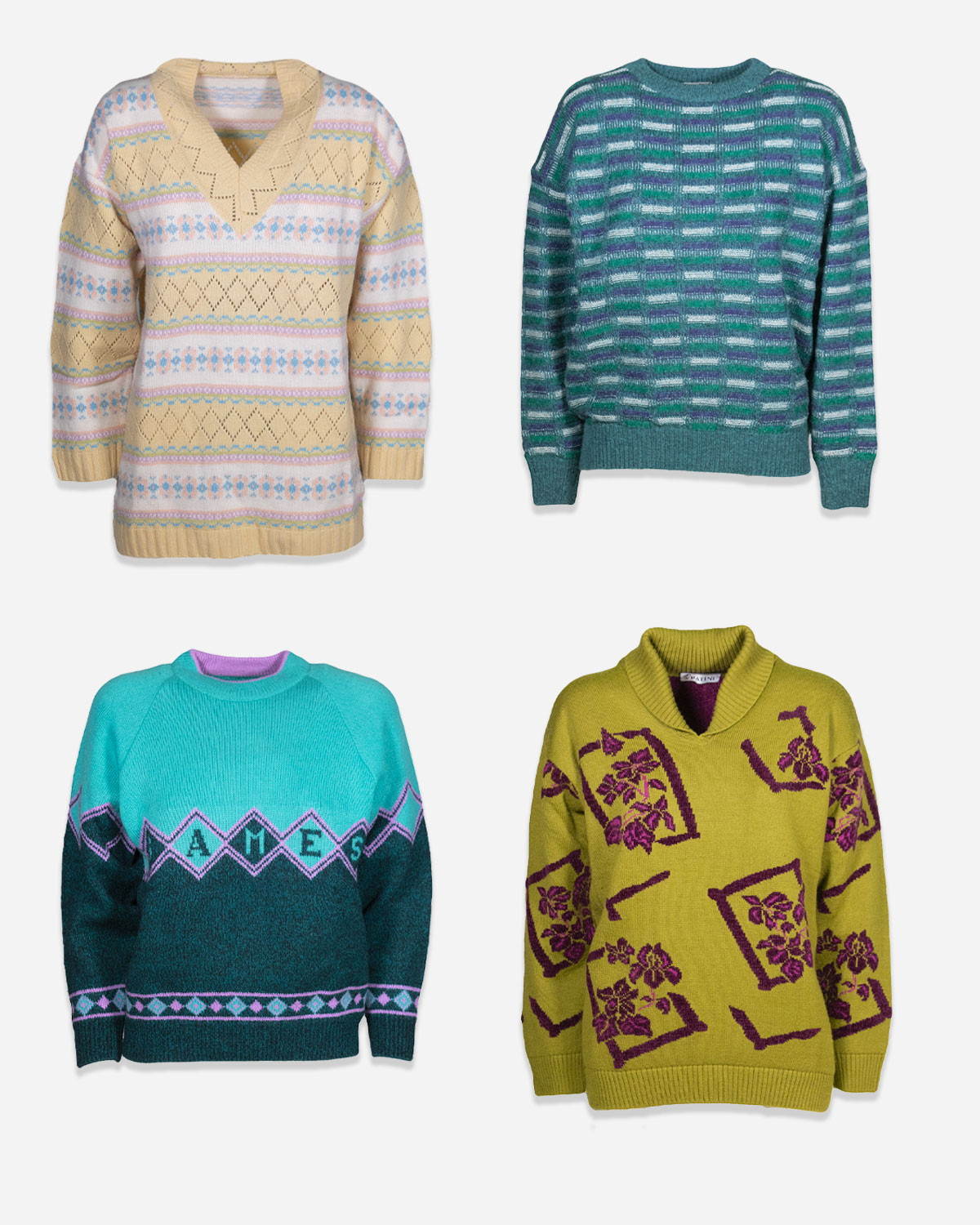Box four 80s jumpers