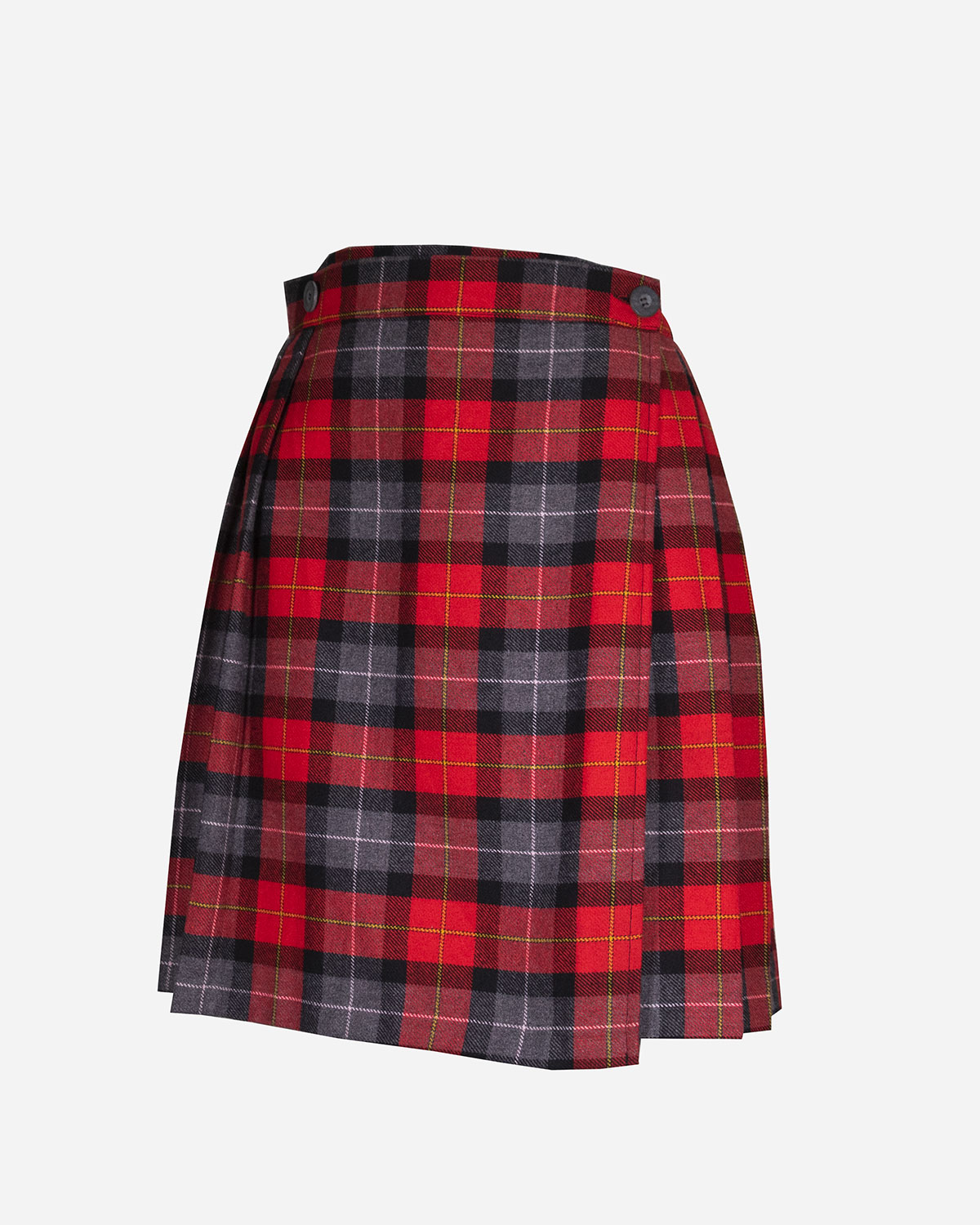 Women's colorful tartan miniskirts: 4 pieces