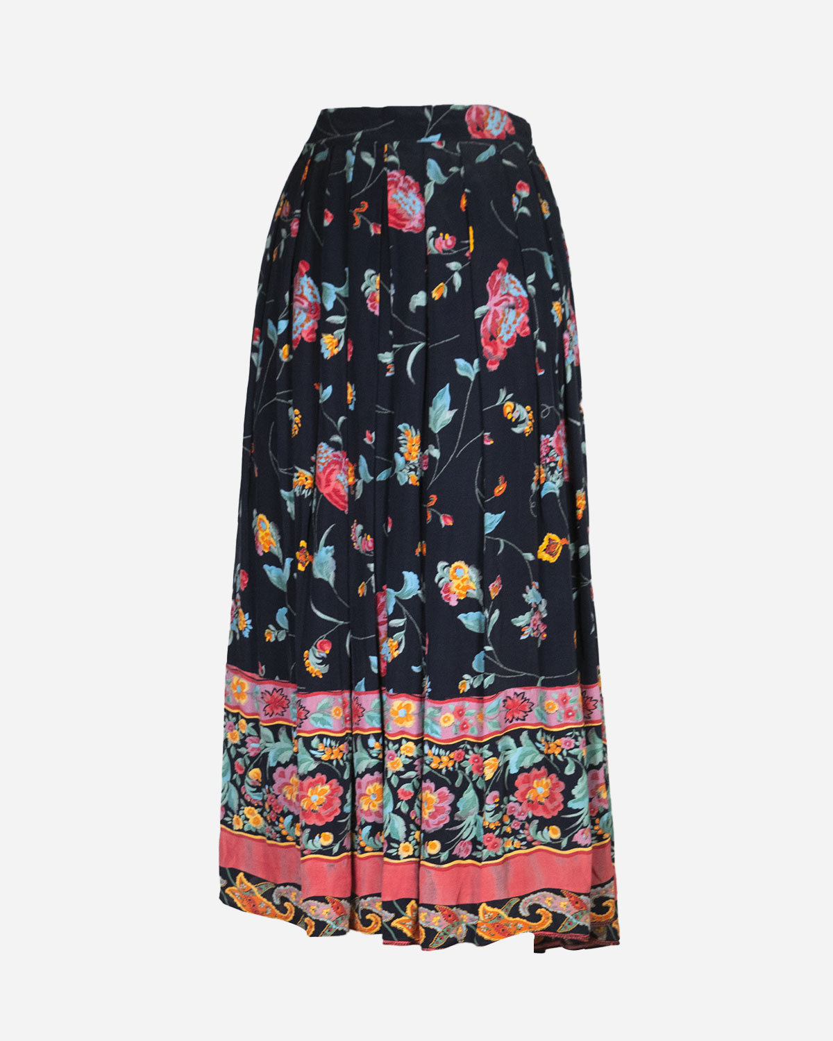 80-90s long summer pleated woman skirt