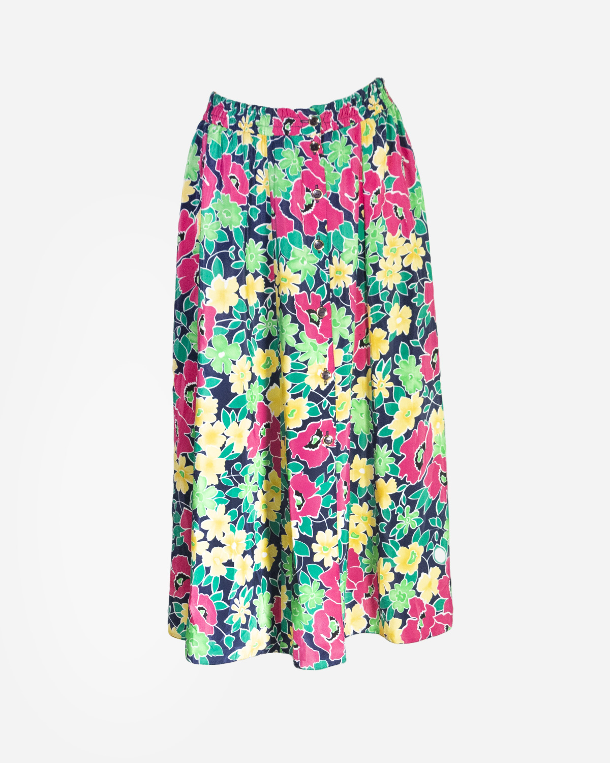 Multicoloured pattern summer long skirts: 4 pieces
