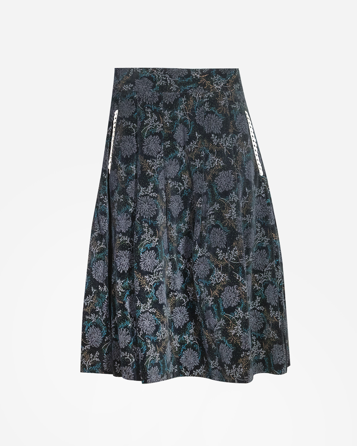 Vintage colored velvet skirts: 4 pieces